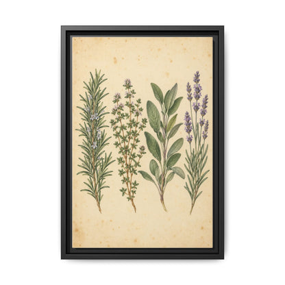 Herb Garden Study · Framed Canvas