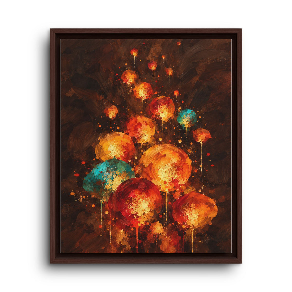 Lanternes du Soir · Framed Canvas