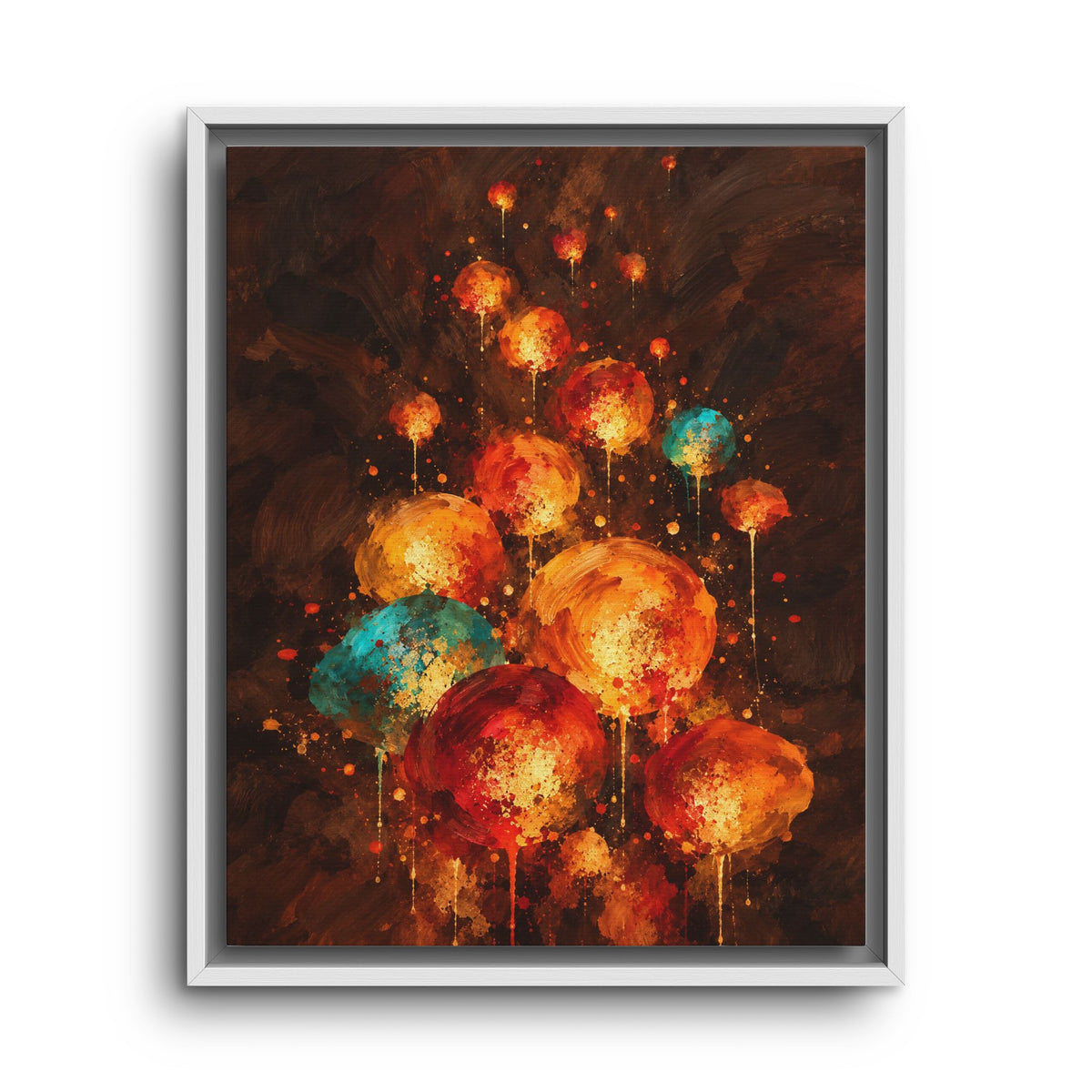 Lanternes du Soir · Framed Canvas