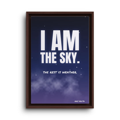 I Am the Sky · Framed Canvas