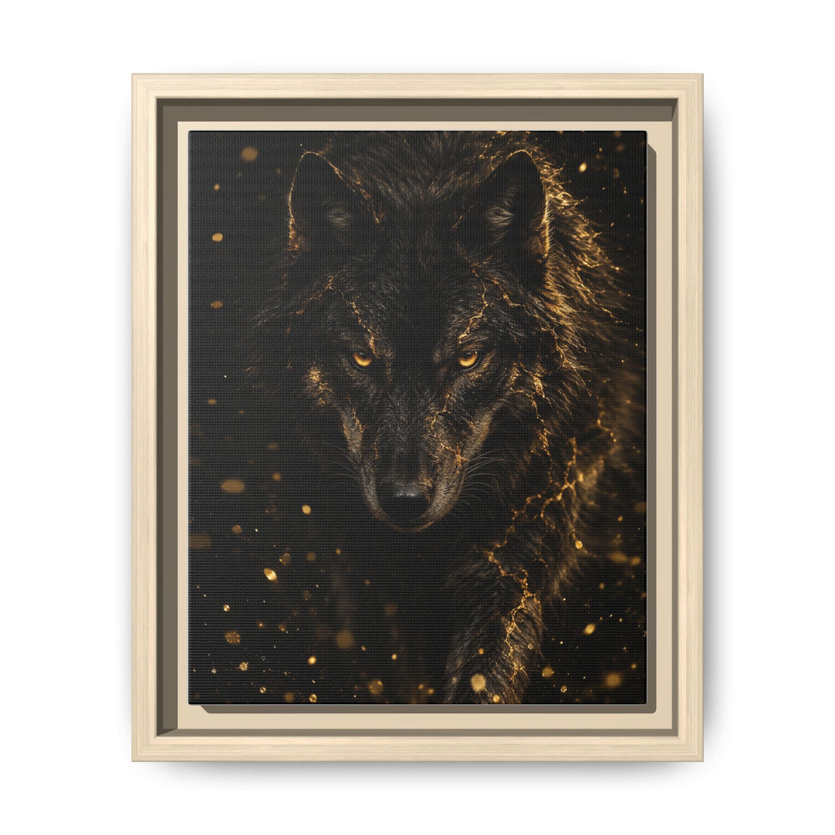Lupus Aureus · Framed Canvas