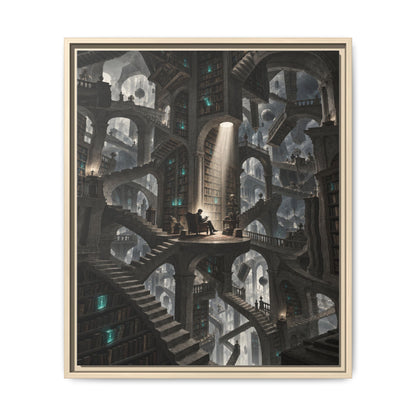 Bibliotheca Infinita · Framed Canvas