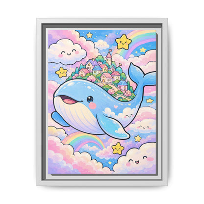 Sweet Dreams Whale · Framed Canvas
