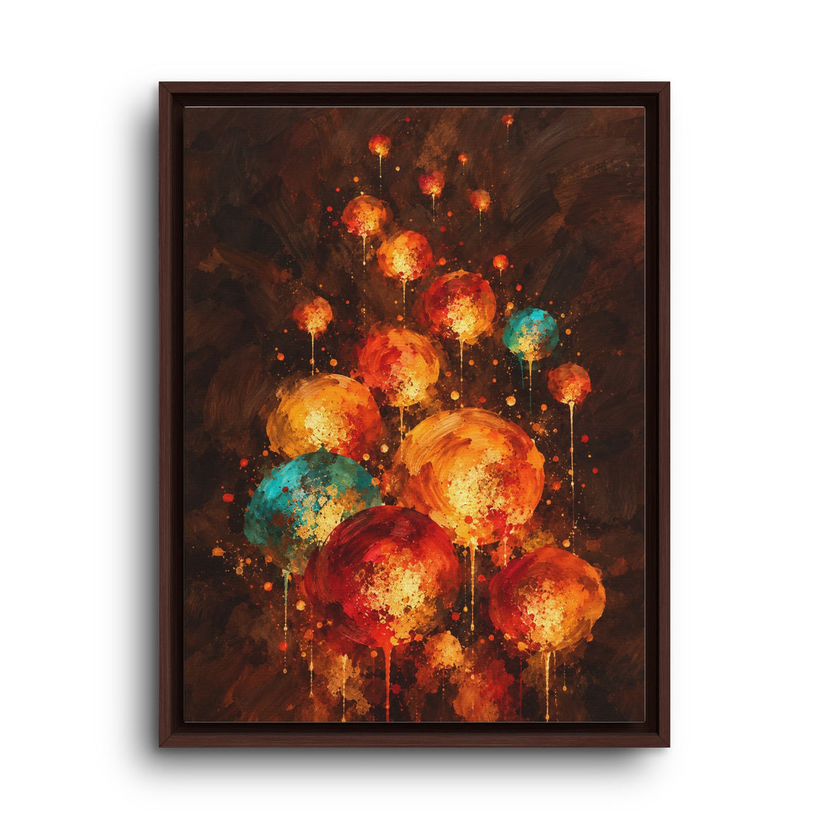 Lanternes du Soir · Framed Canvas
