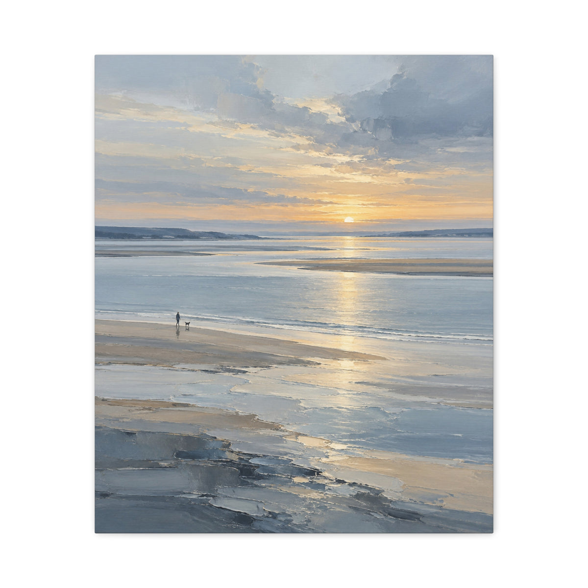 Silver Estuary · Frameless Canvas