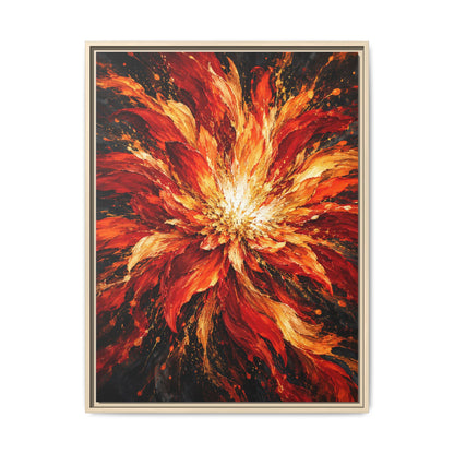 Phoenix Bloom · Framed Canvas