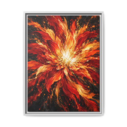 Phoenix Bloom · Framed Canvas