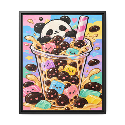 Bubble Tea Buddies · Framed Canvas