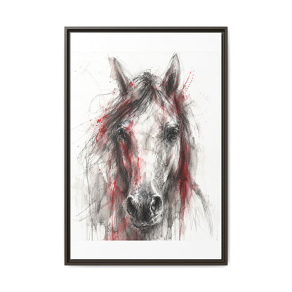 Scarlet Equus · Framed Canvas