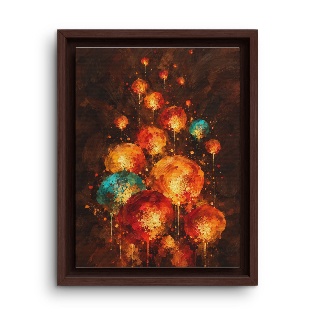 Lanternes du Soir · Framed Canvas