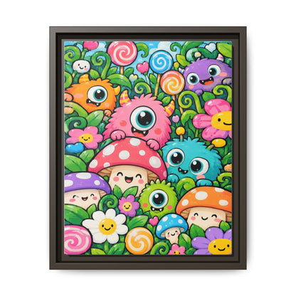 Monster Garden · Framed Canvas