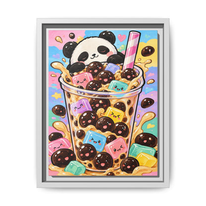 Bubble Tea Buddies · Framed Canvas