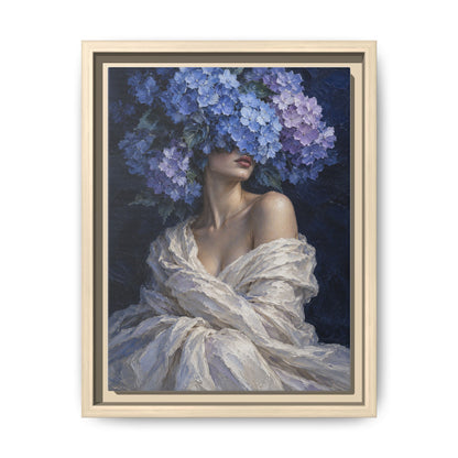 Hydrangea Blue · Framed Canvas