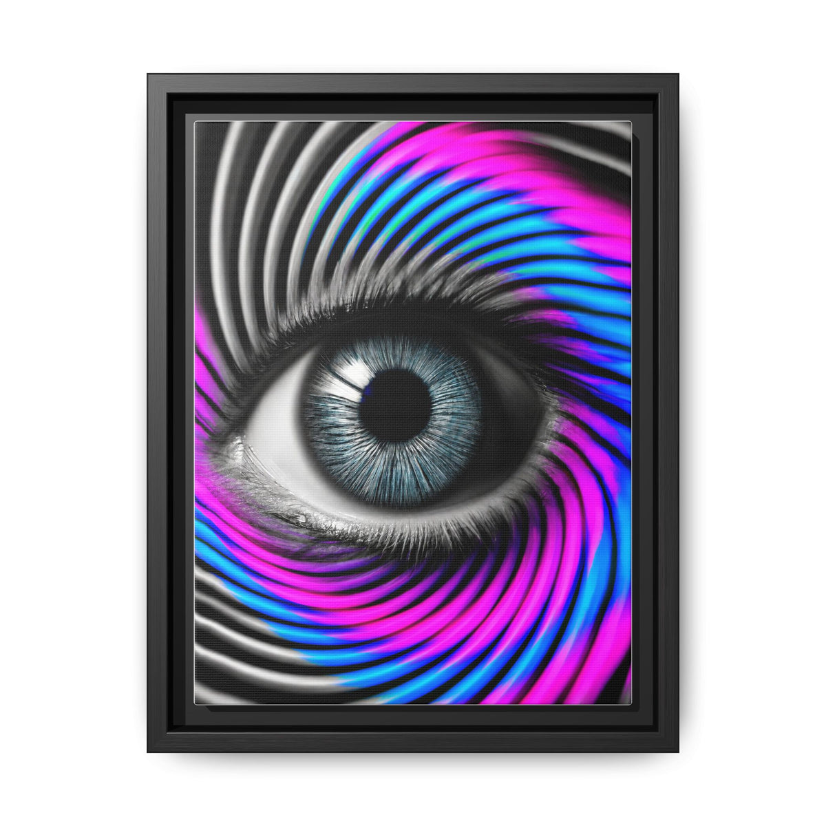 The Perception Vortex · Framed Canvas