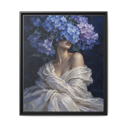 Hydrangea Blue · Framed Canvas