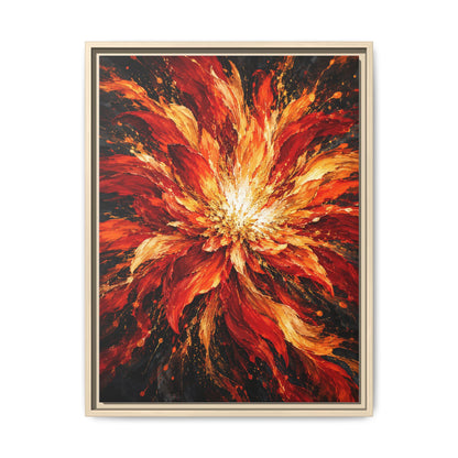 Phoenix Bloom · Framed Canvas