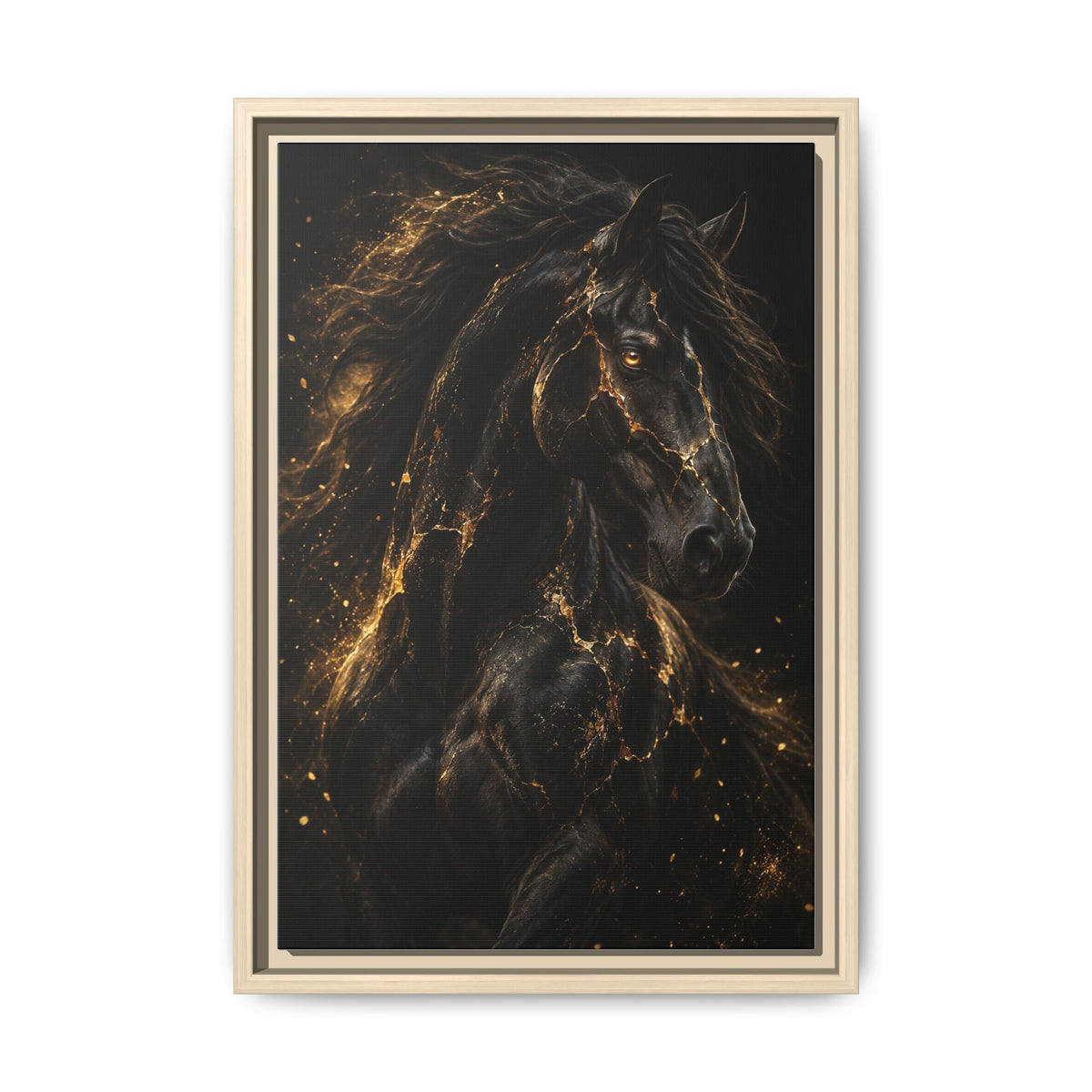 Equus Noctis · Framed Canvas