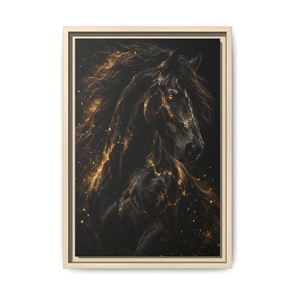 Equus Noctis · Framed Canvas