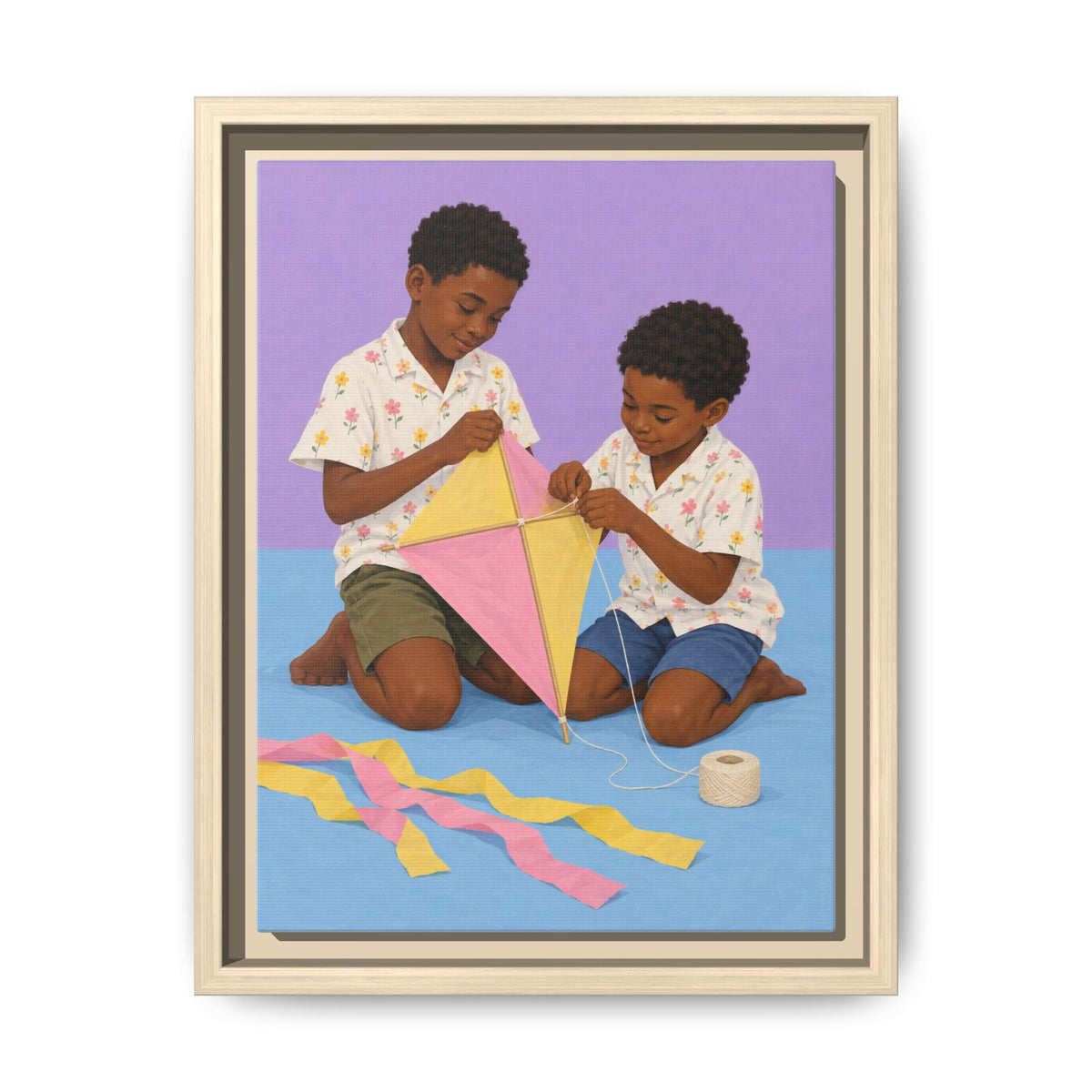 The Kite Makers · Framed Canvas