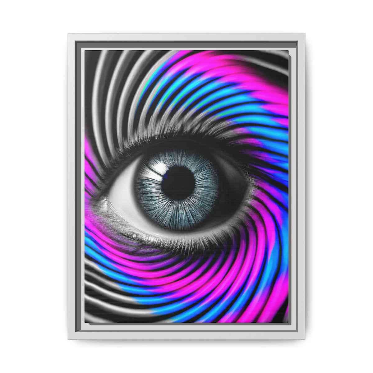 The Perception Vortex · Framed Canvas
