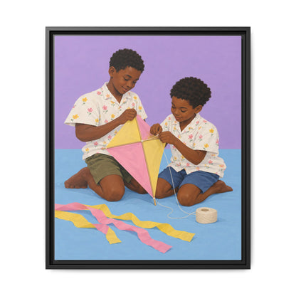 The Kite Makers · Framed Canvas