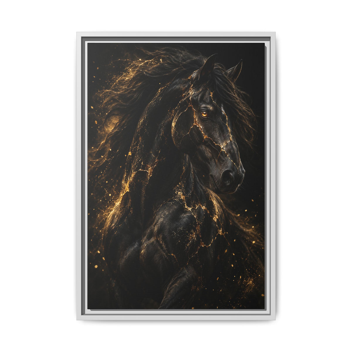 Equus Noctis · Framed Canvas