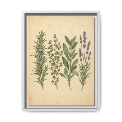 Herb Garden Study · Framed Canvas
