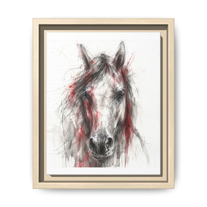 Scarlet Equus · Framed Canvas