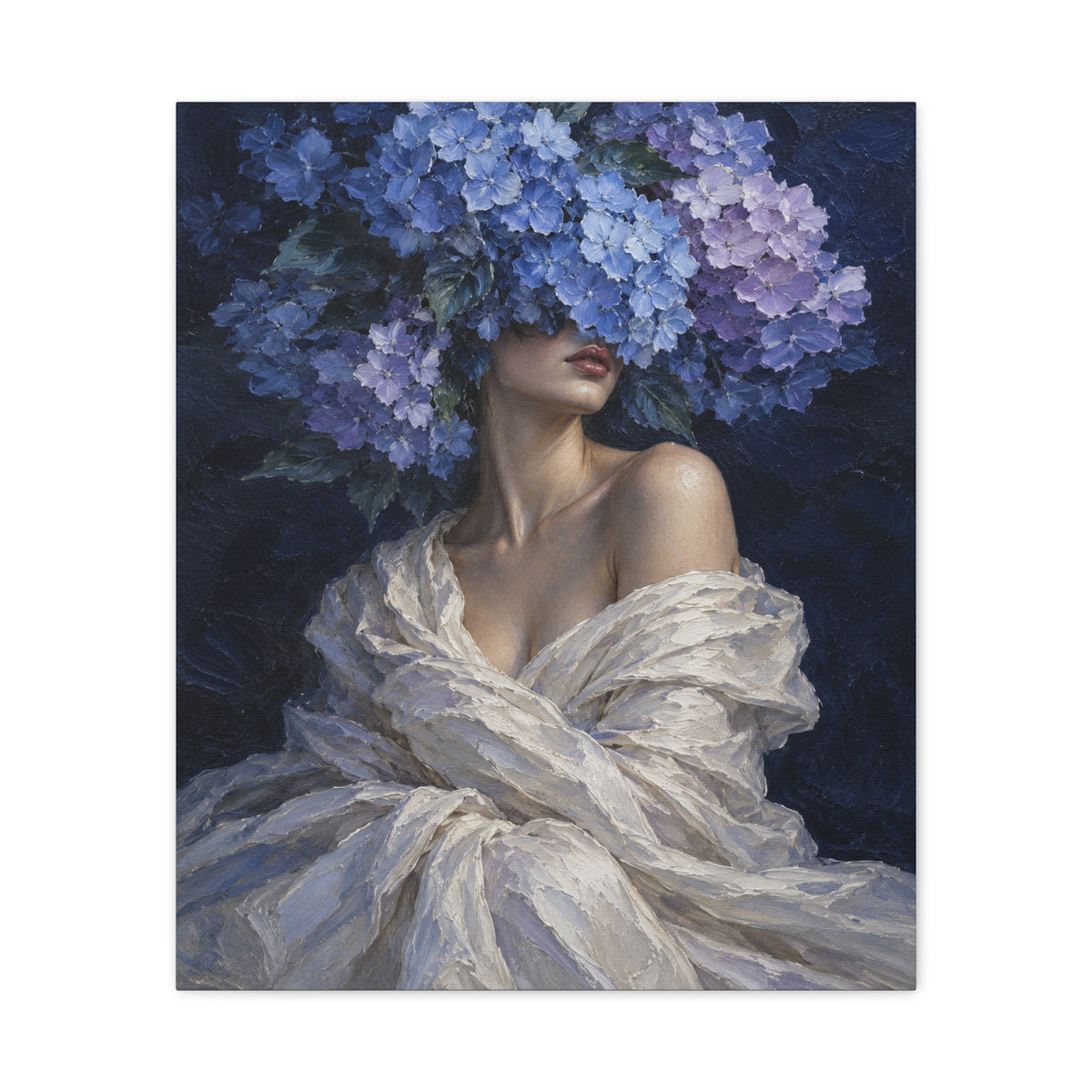 Hydrangea Blue · Frameless Canvas