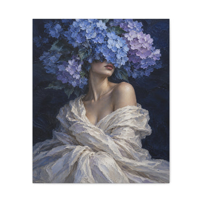 Hydrangea Blue · Frameless Canvas