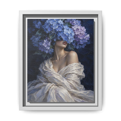 Hydrangea Blue · Framed Canvas
