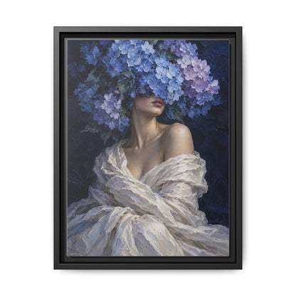 Hydrangea Blue · Framed Canvas