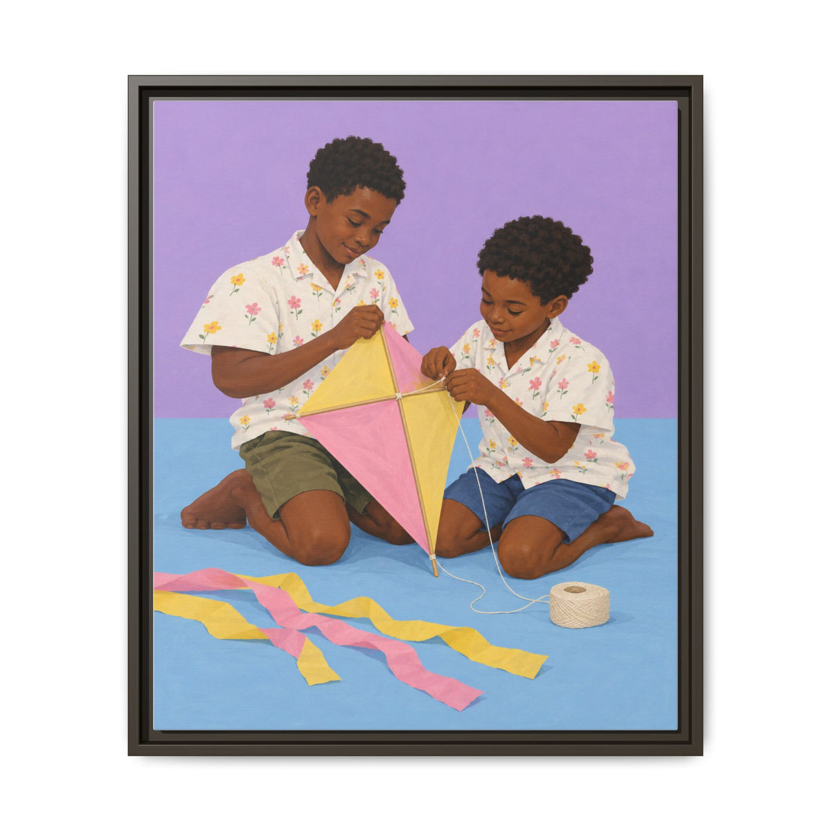 The Kite Makers · Framed Canvas