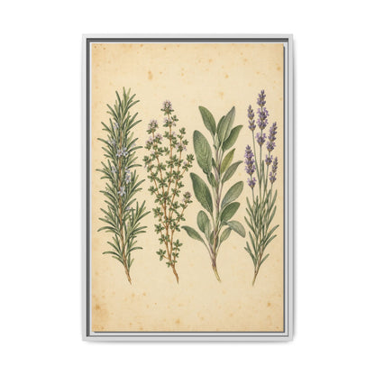 Herb Garden Study · Framed Canvas