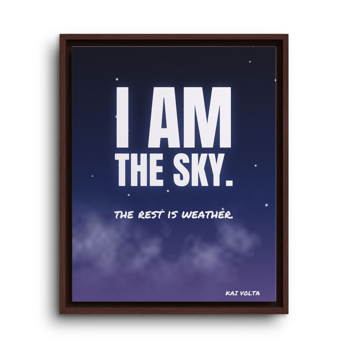 I Am the Sky · Framed Canvas