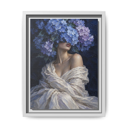 Hydrangea Blue · Framed Canvas