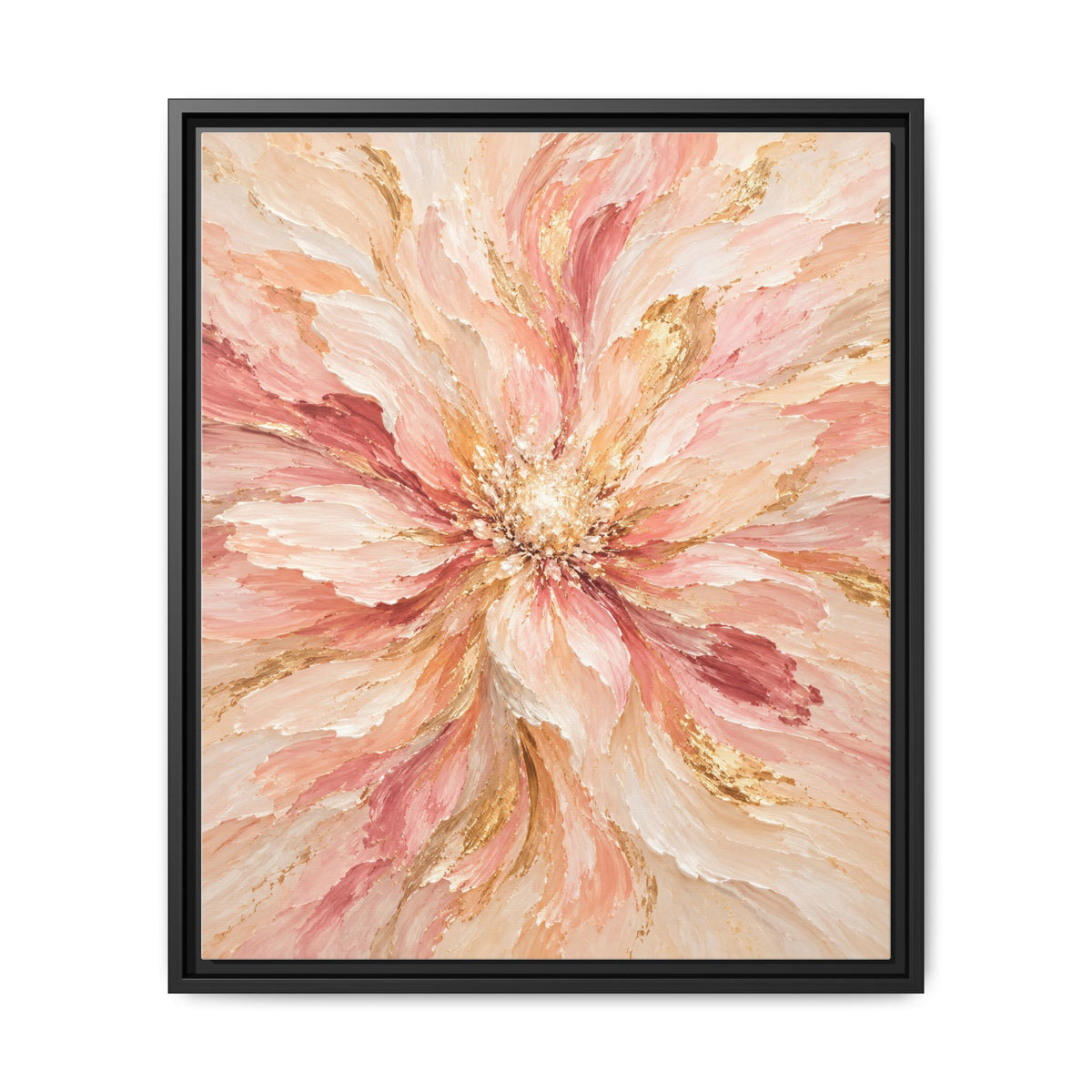 Blush Bloom · Framed Canvas