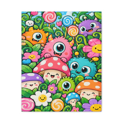 Monster Garden · Frameless Canvas