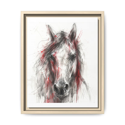 Scarlet Equus · Framed Canvas