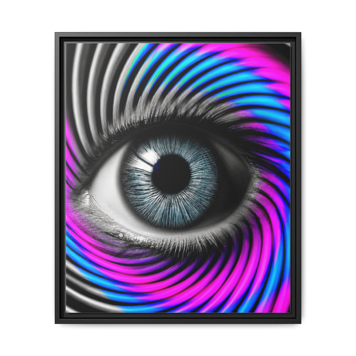 The Perception Vortex · Framed Canvas