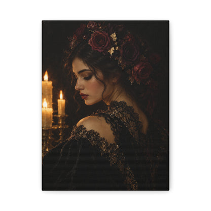 Rosa Notturna · Frameless Canvas