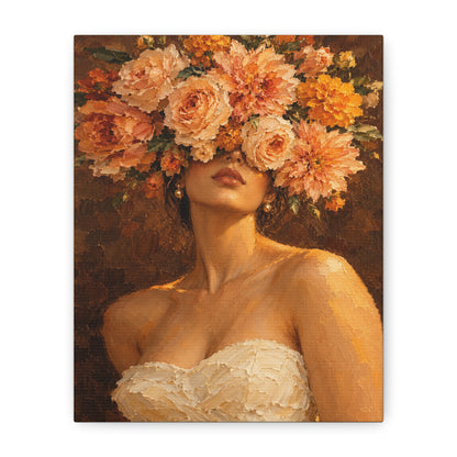 Golden Hour Bloom · Frameless Canvas