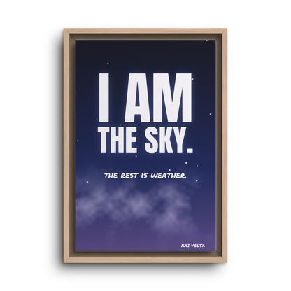 I Am the Sky · Framed Canvas