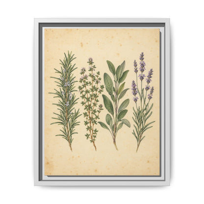 Herb Garden Study · Framed Canvas