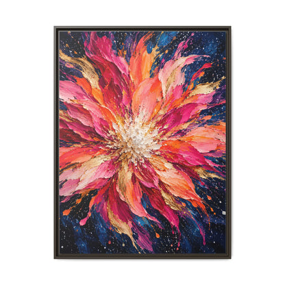 Supernova Bloom · Framed Canvas