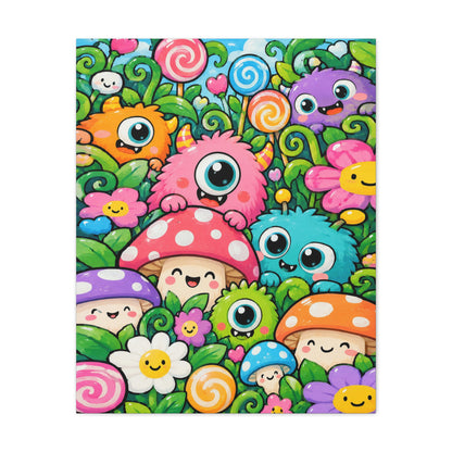 Monster Garden · Frameless Canvas