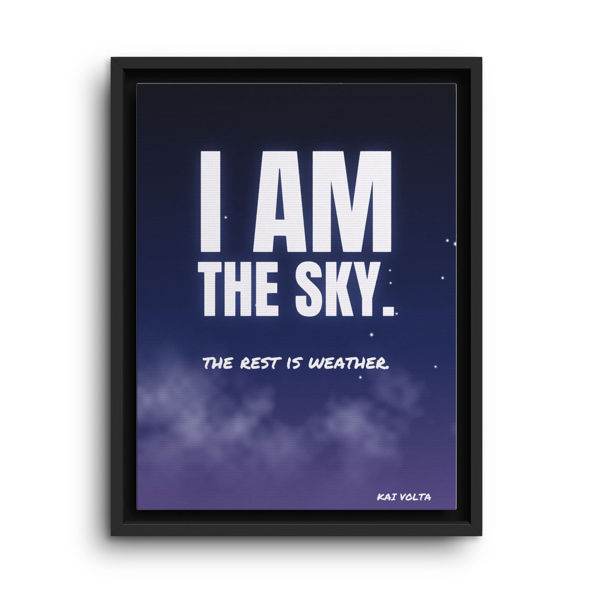 I Am the Sky · Framed Canvas
