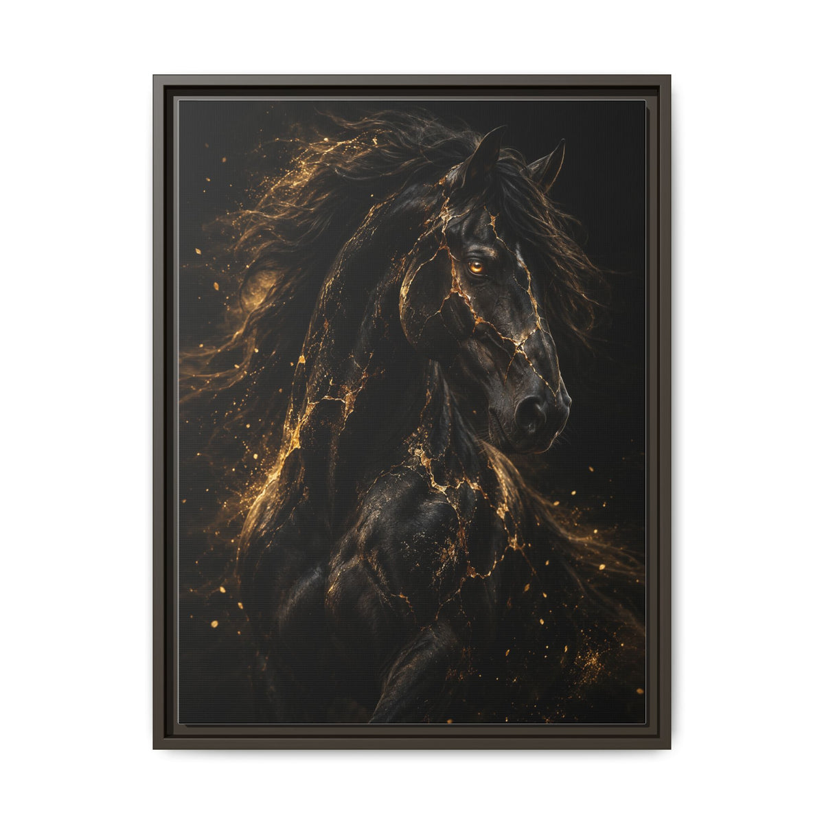 Equus Noctis · Framed Canvas