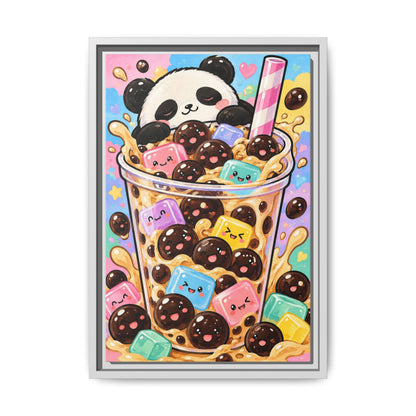 Bubble Tea Buddies · Framed Canvas