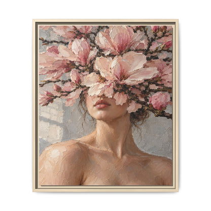 Magnolia Silence · Framed Canvas
